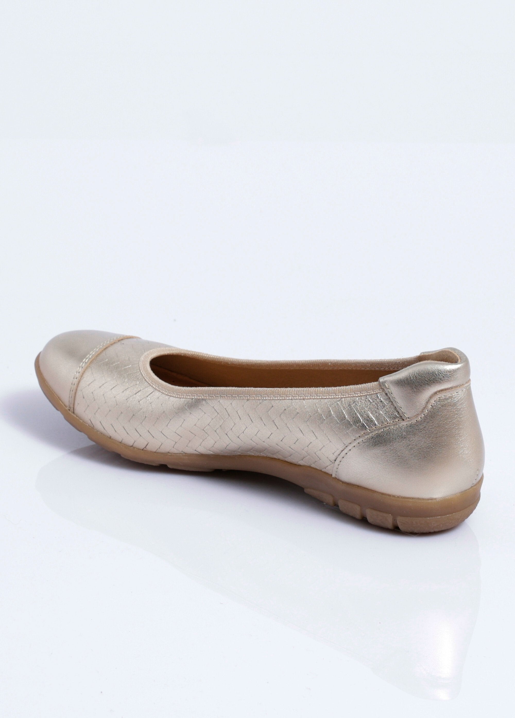 Printed_leather_ballerina_flats_with_a_braided_effect,_comfort_width_Golden_DO1_slim