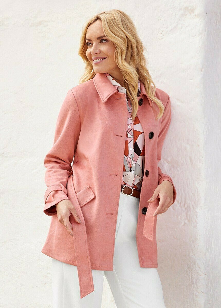 Short_suede_fabric_coat_Pink_FA1_slim