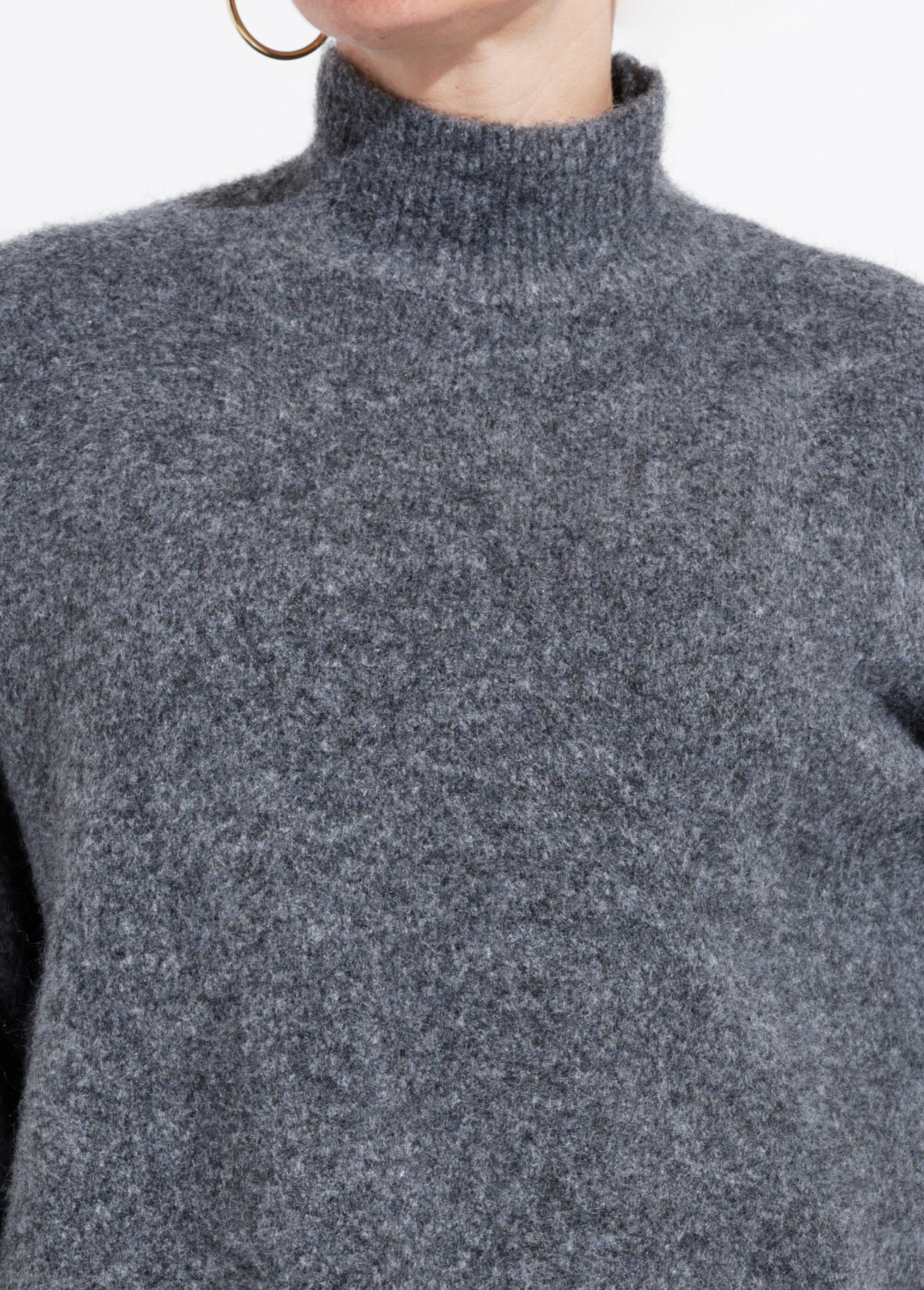 High-neck_sweater_in_fluffy_knit_Dark_gray_DE1_slim