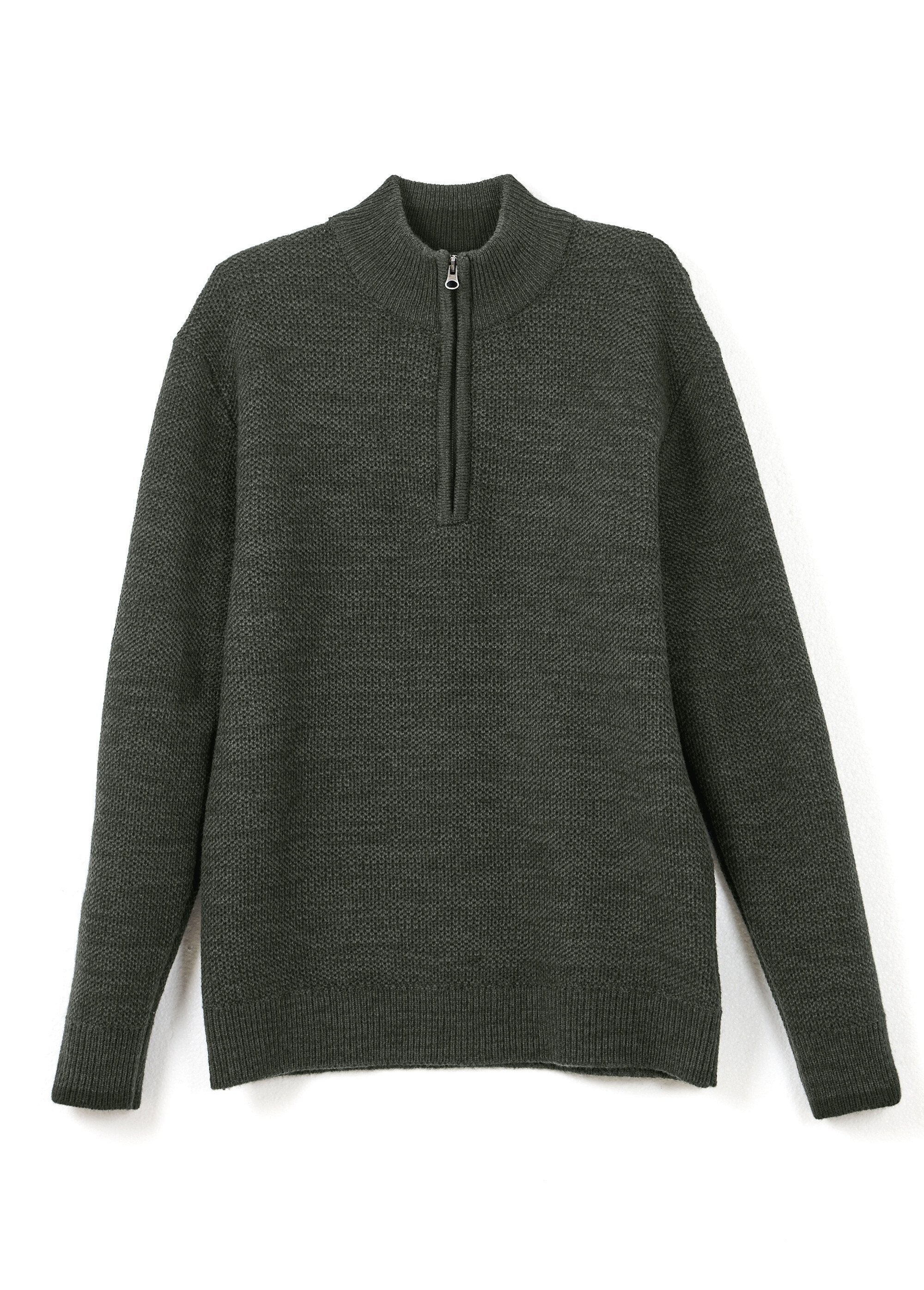 High-neck_zip-up_knit_sweater_with_wool_Green_AP1_slim