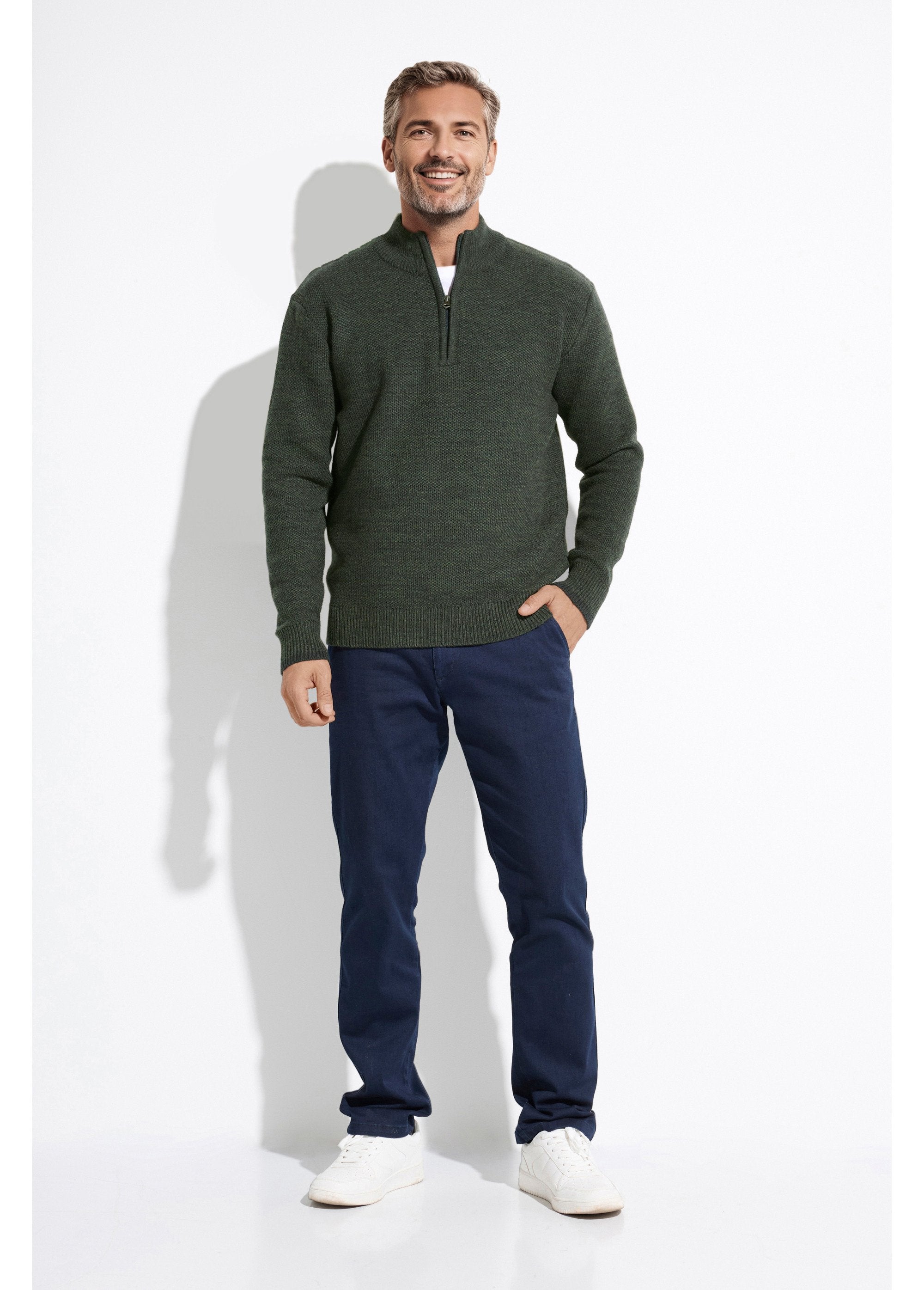 High-neck_zip-up_knit_sweater_with_wool_Green_SF1_slim