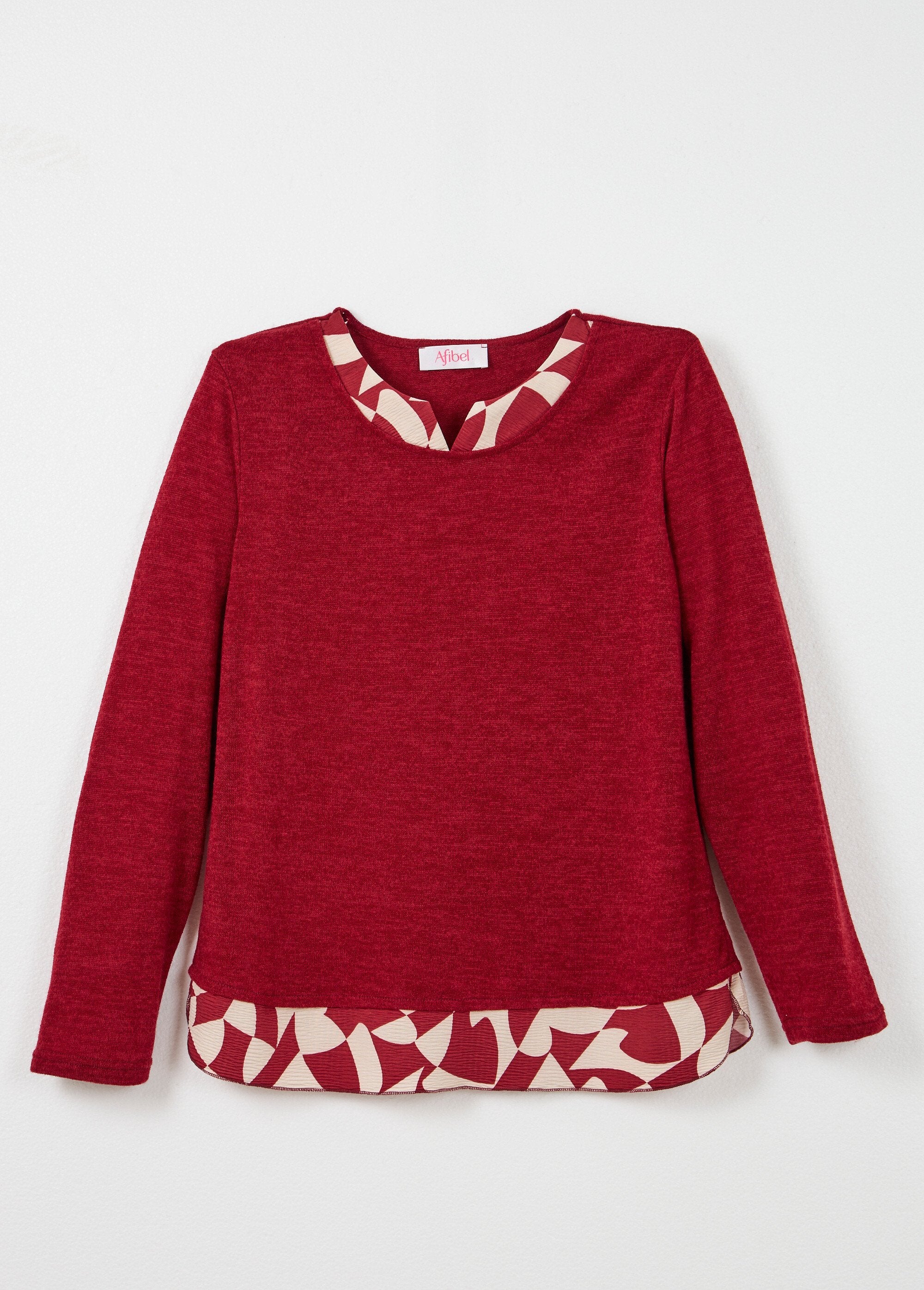 Warm_2-in-1_effect_long-sleeved_T-shirt_Bordeaux_AP1_slim