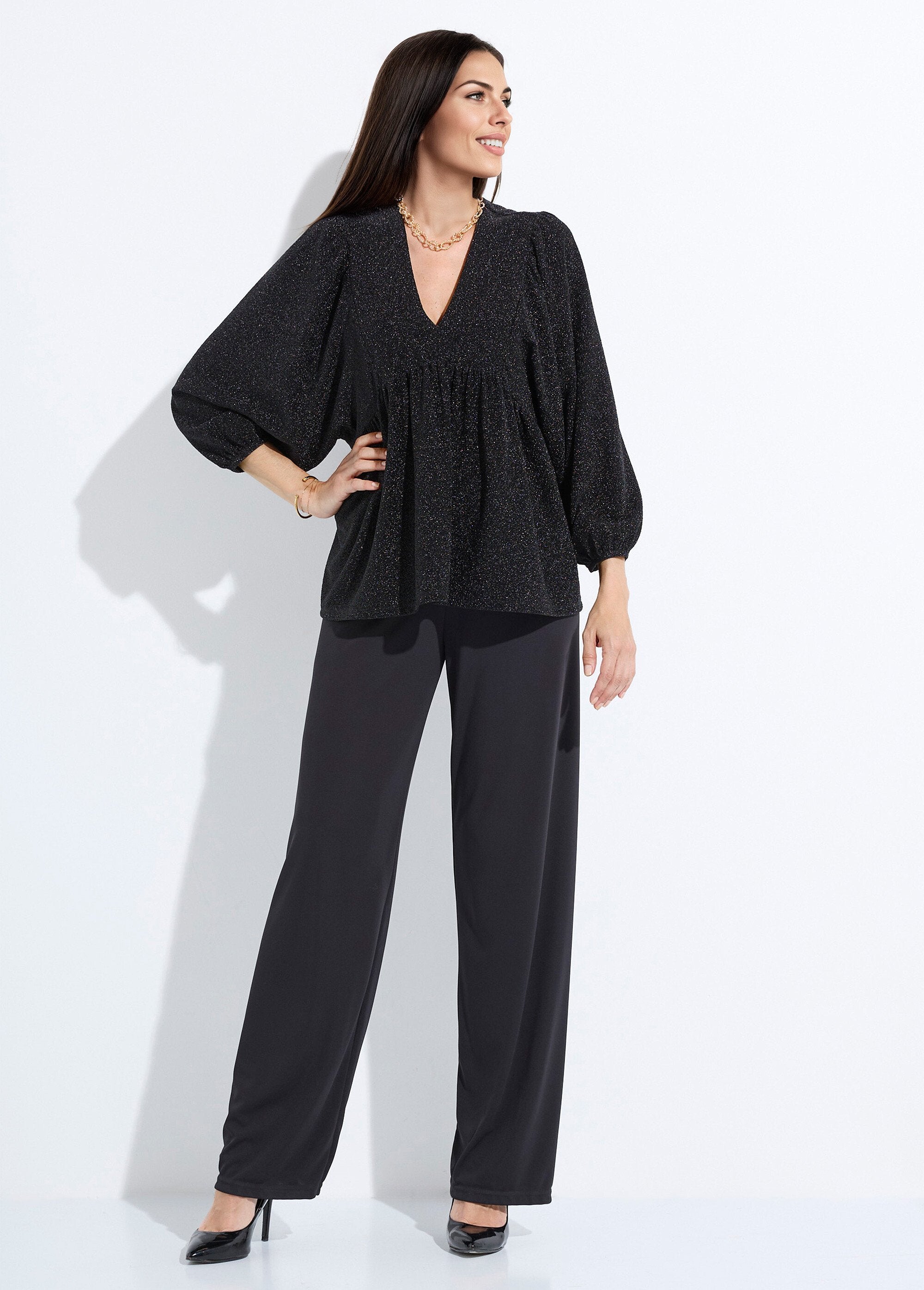 shiny_knit_tunic_t-shirt_with_puff_sleeves_Black_SF1_slim