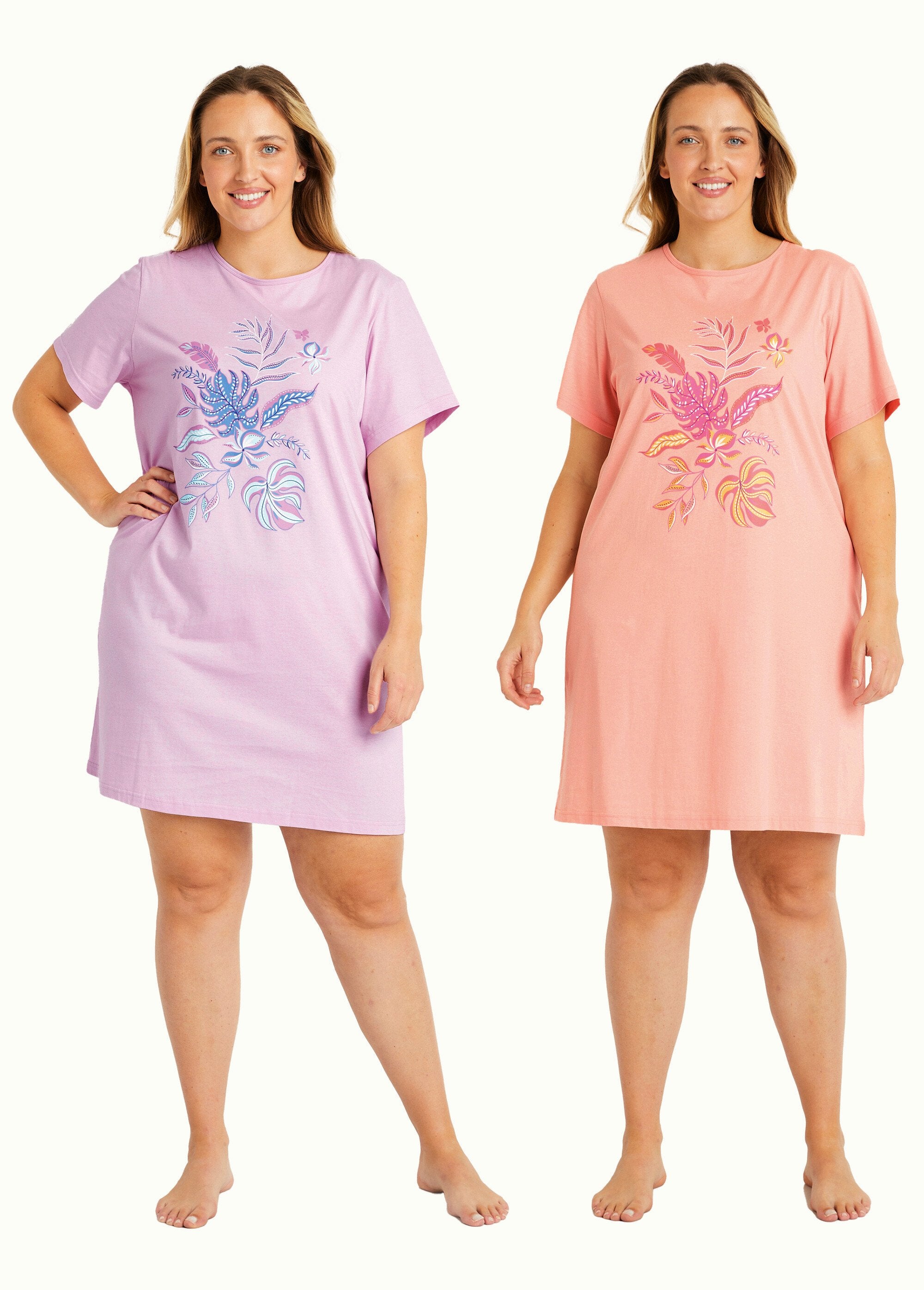 Patterned_cotton_nightgown_-_set_of_2_Assorted_lot2_FA1_curvy