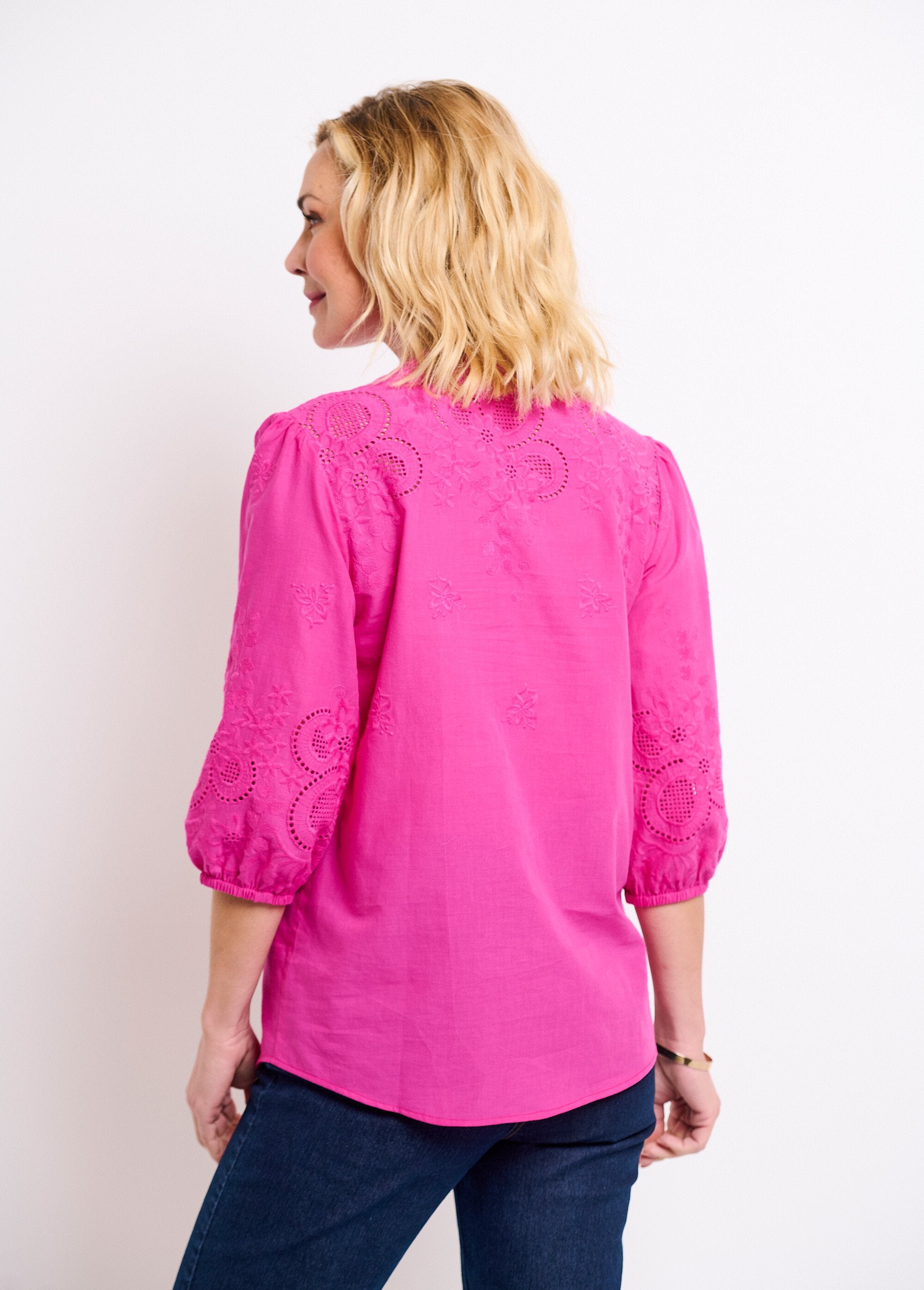 Long_embroidered_cotton_blouse_with_3/4_sleeves_Pink_DO1_slim