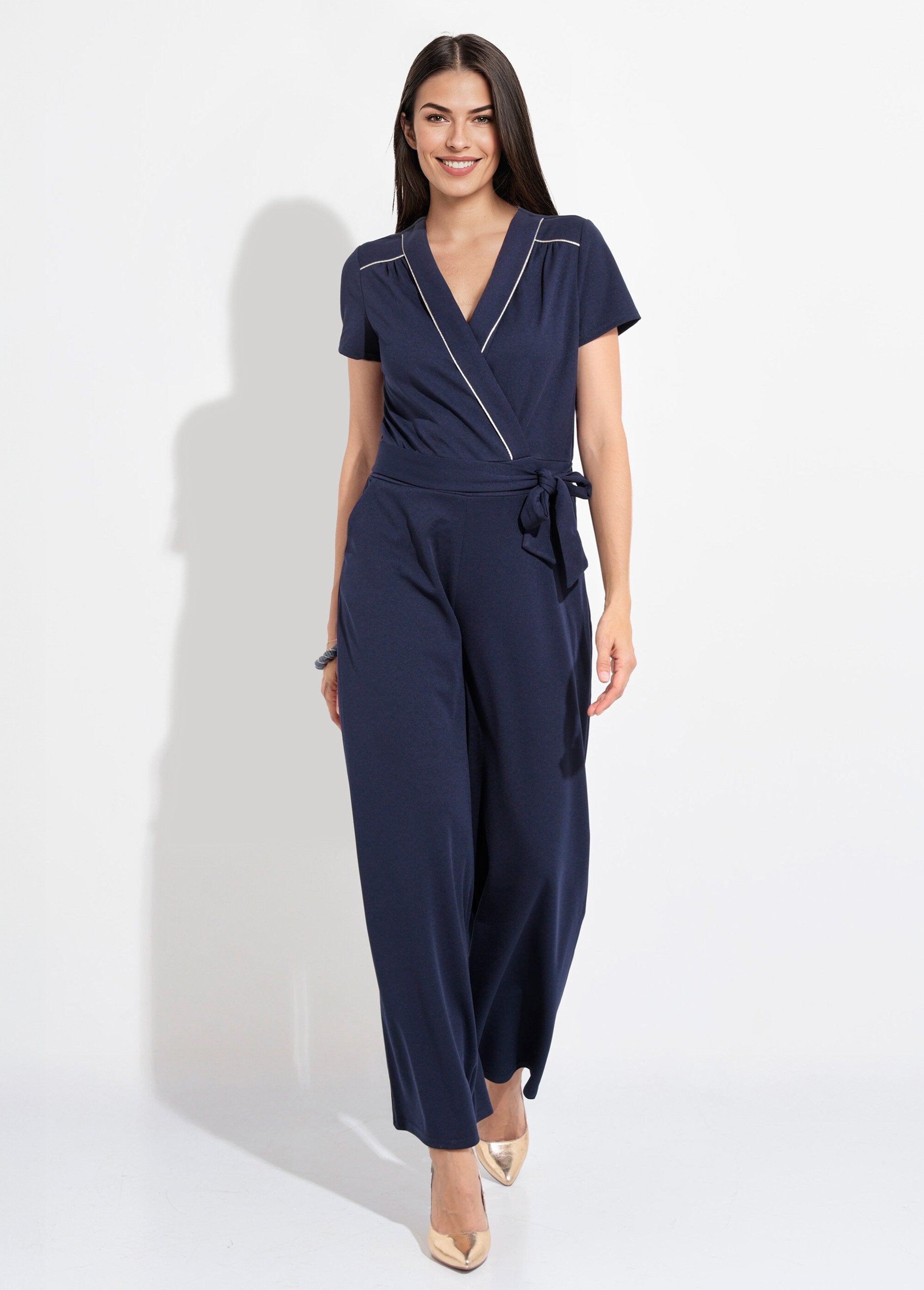 V-neck_belted_jumpsuit_with_gold_details_Marine_FA1_slim