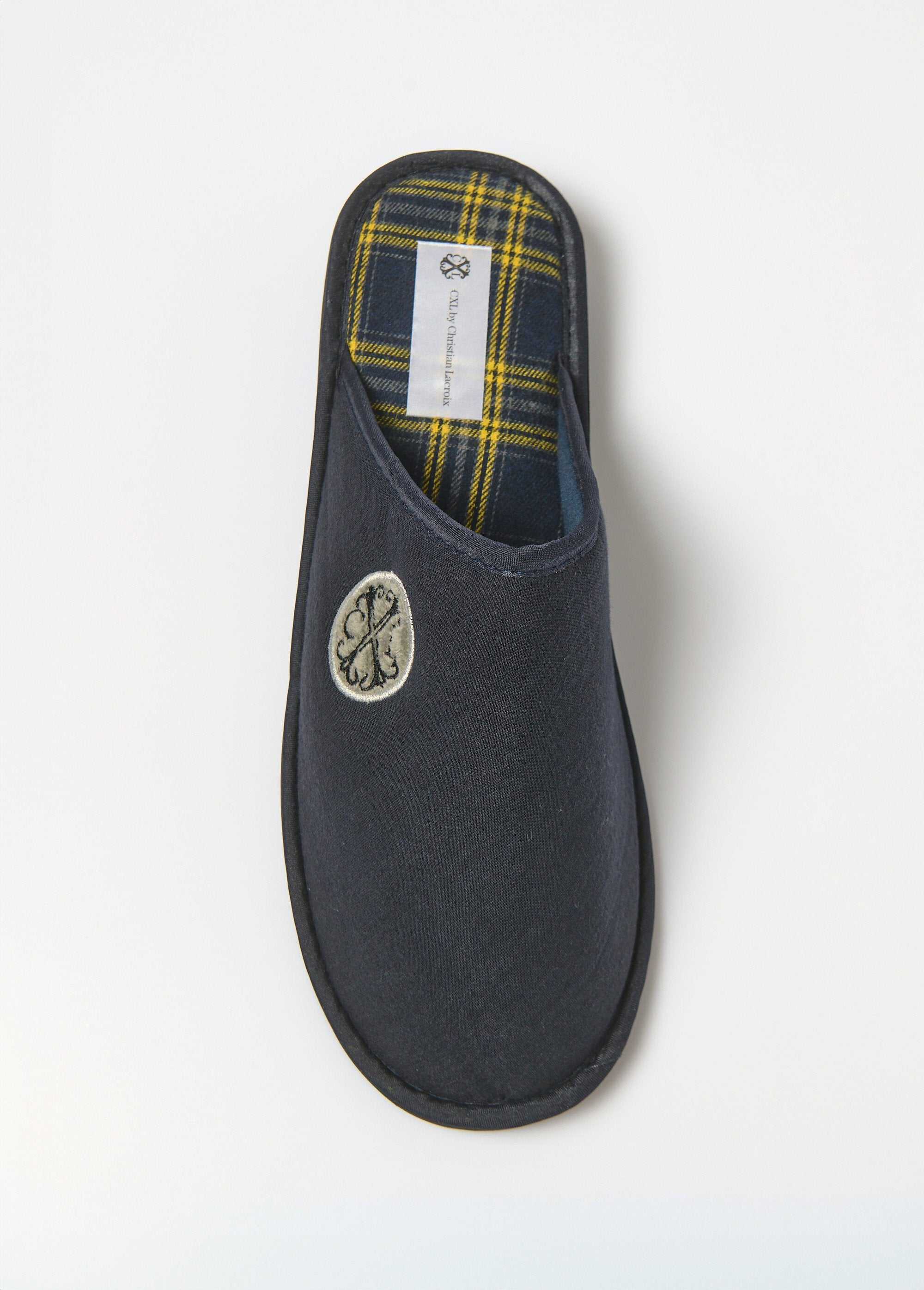 Chic_logo_mule_slippers_Blue_OV1_slim