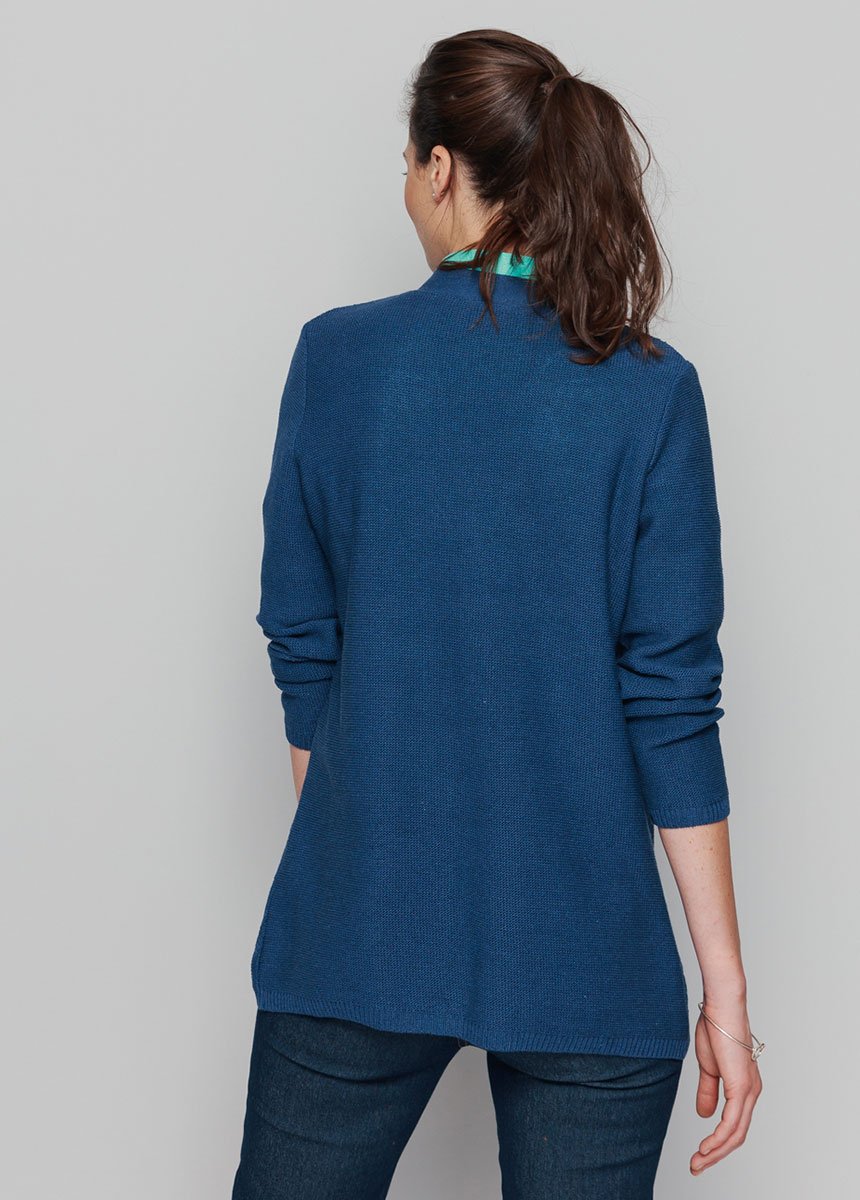 Gilet_encolure_V_motifs_ajourés_Bleu_DO1_slim