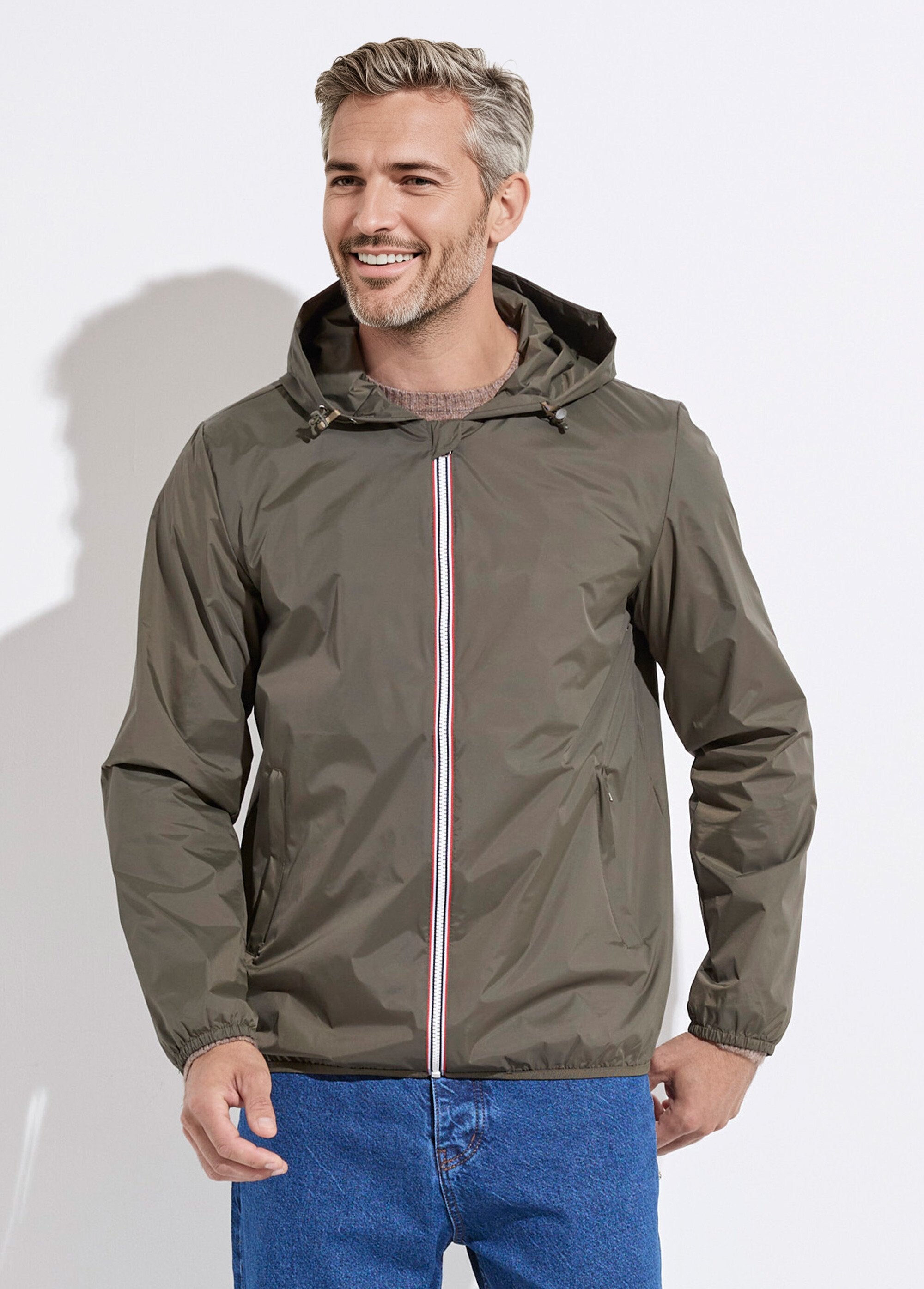 Parka_courte_déperlante_tendance_Kaki_FA1_slim