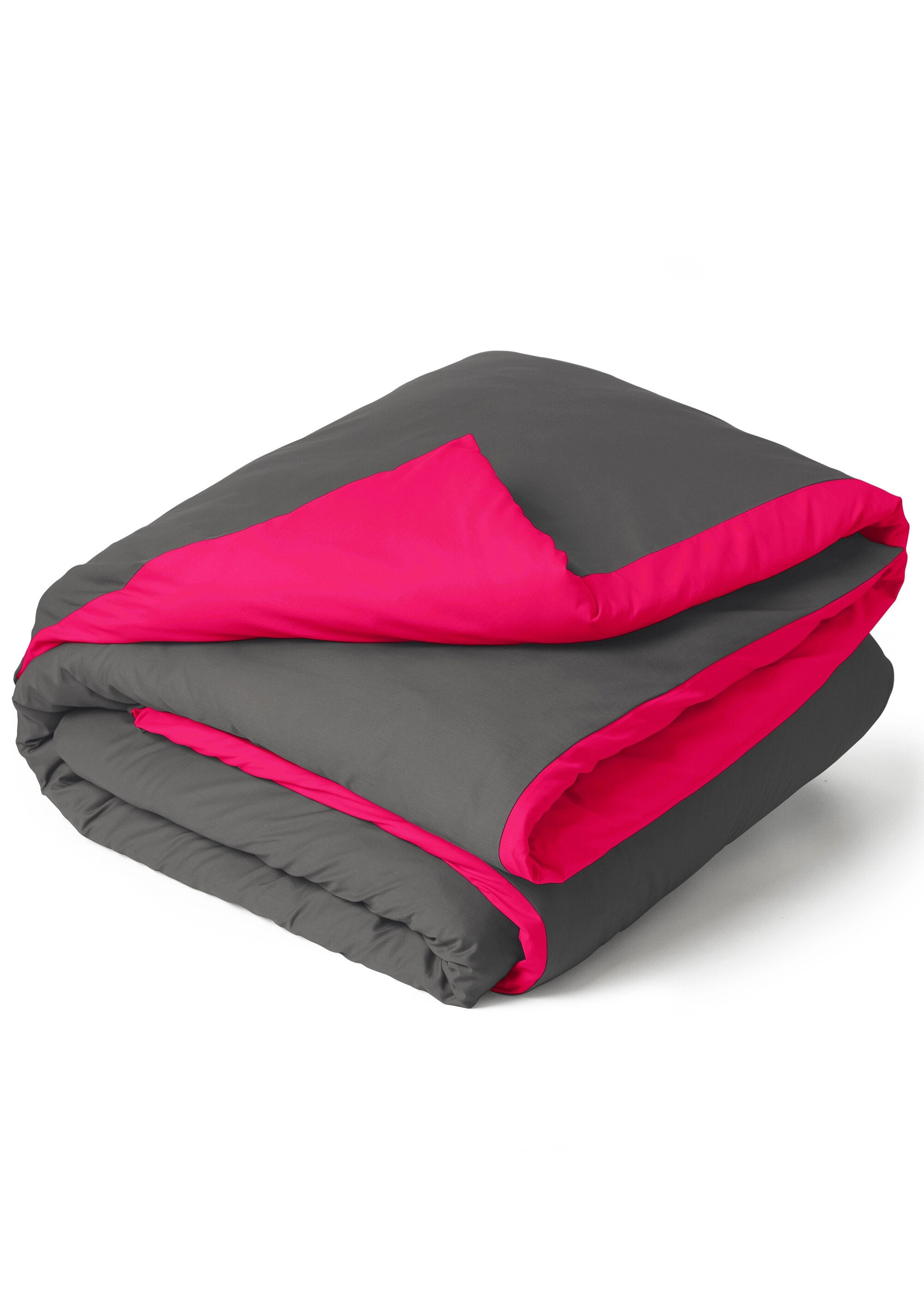 Pure_cotton_plain_duvet_cover_RELAX_Anthracite_and_fuchsia_DE1_slim