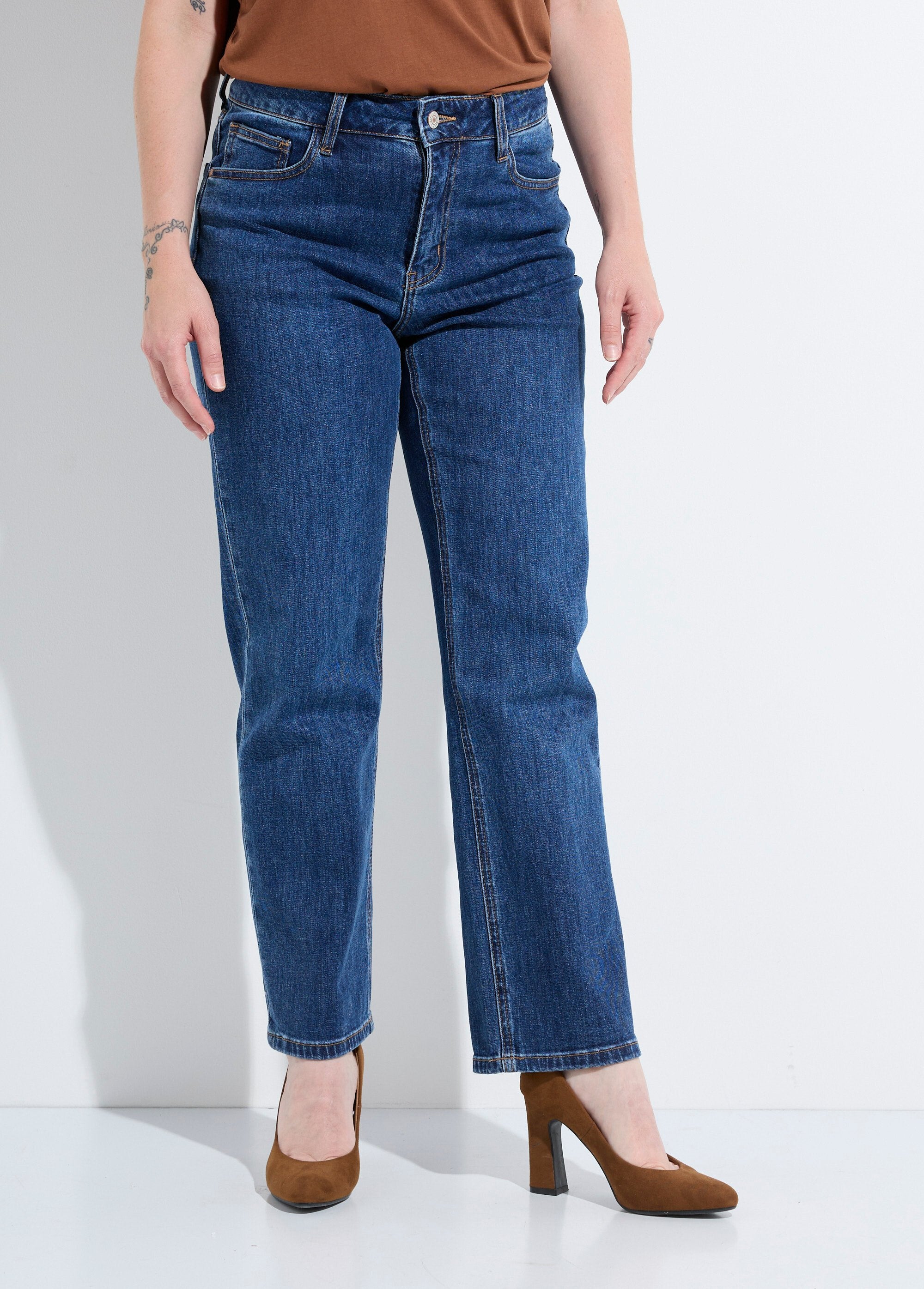 5-pocket_straight_jeans,_special_PETITE_Dark_denim_FA1_slim