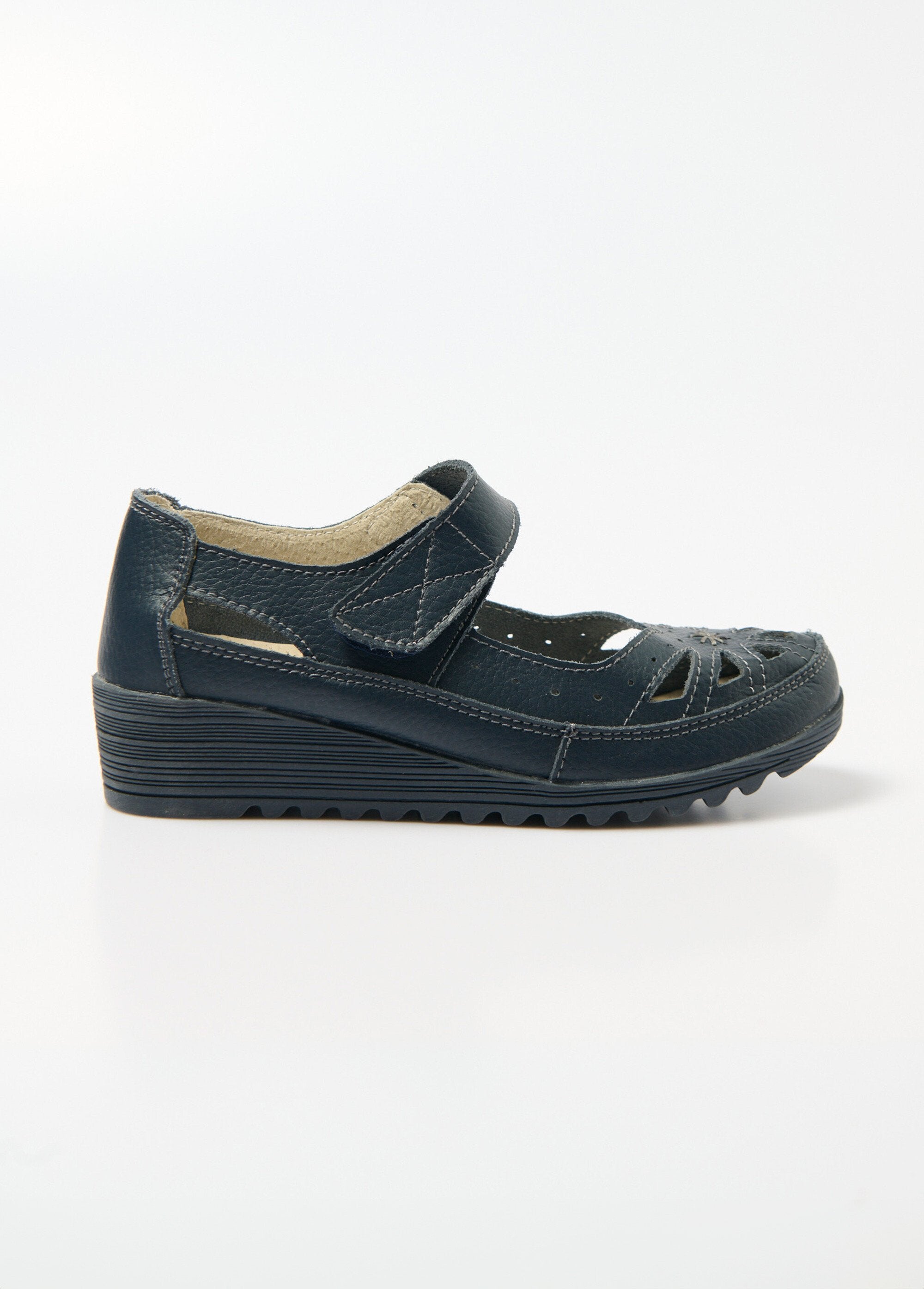 La_Bottine_Souriante®_-_Comfort_width_velcro_sandals_Marine_DR1_slim