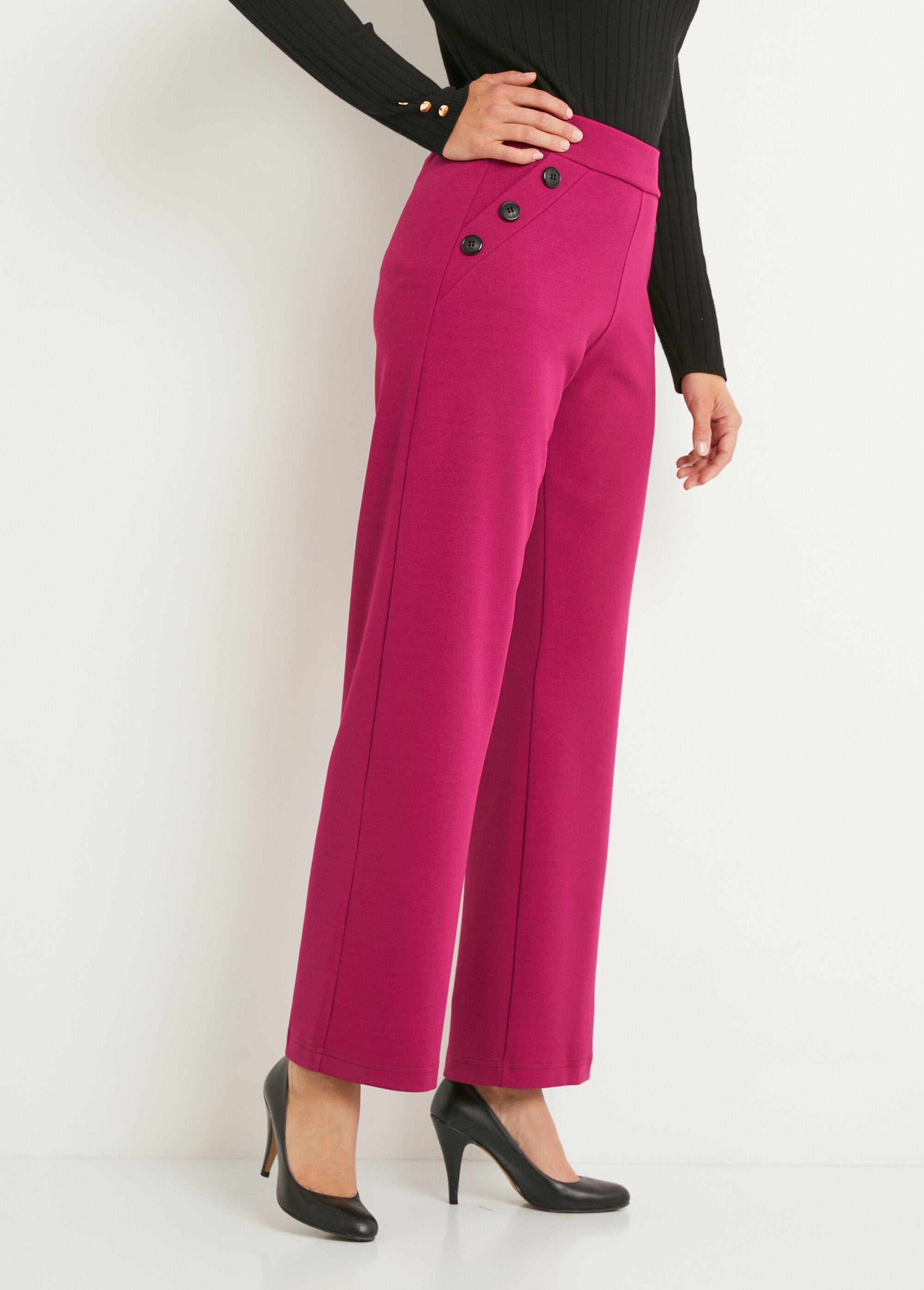 Semi-elasticated_wide-leg_pants,_plain_Cassis_DR1_slim