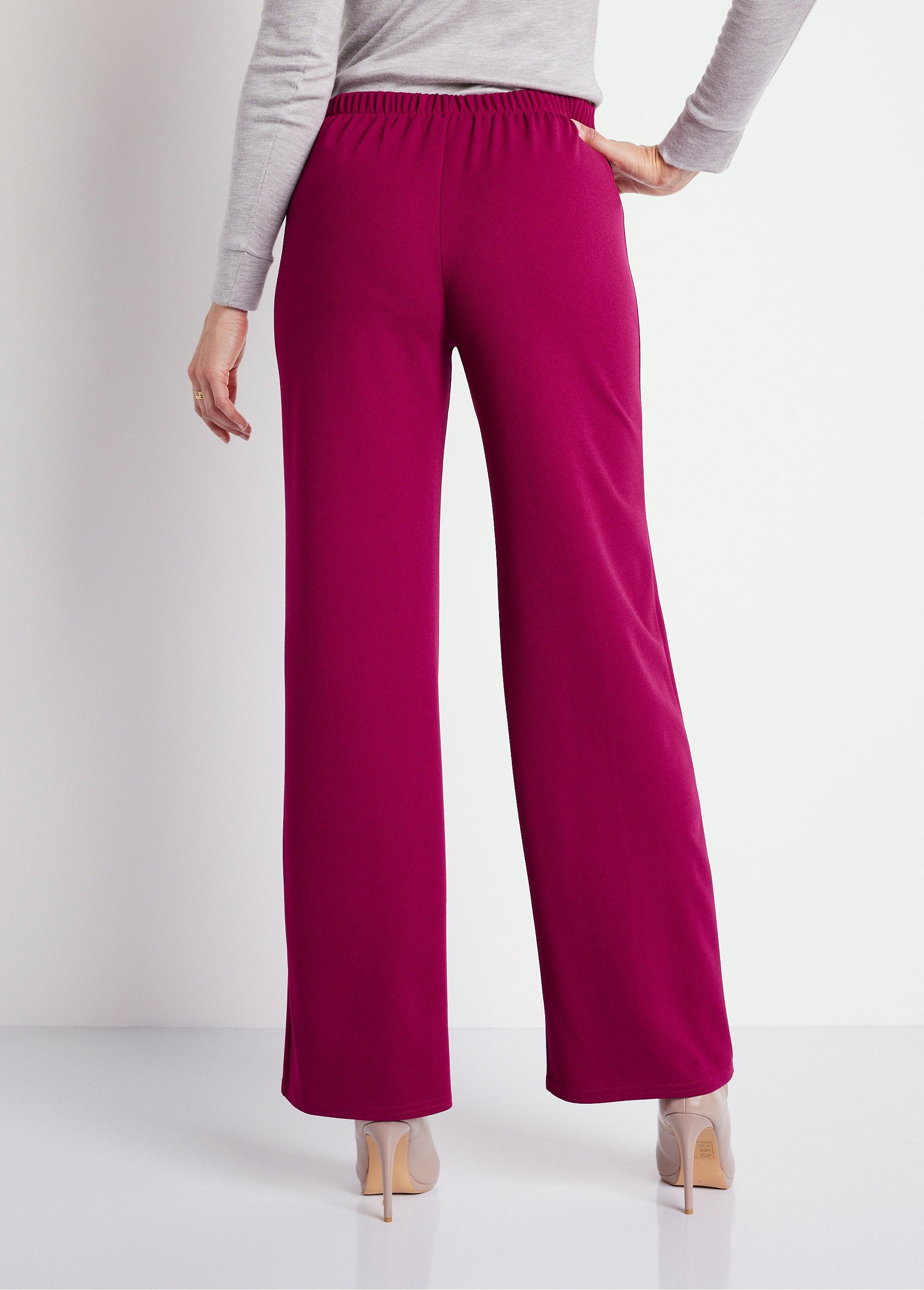 Elasticated_waist_crepe_knit_pants_Raspberry_DO1_slim