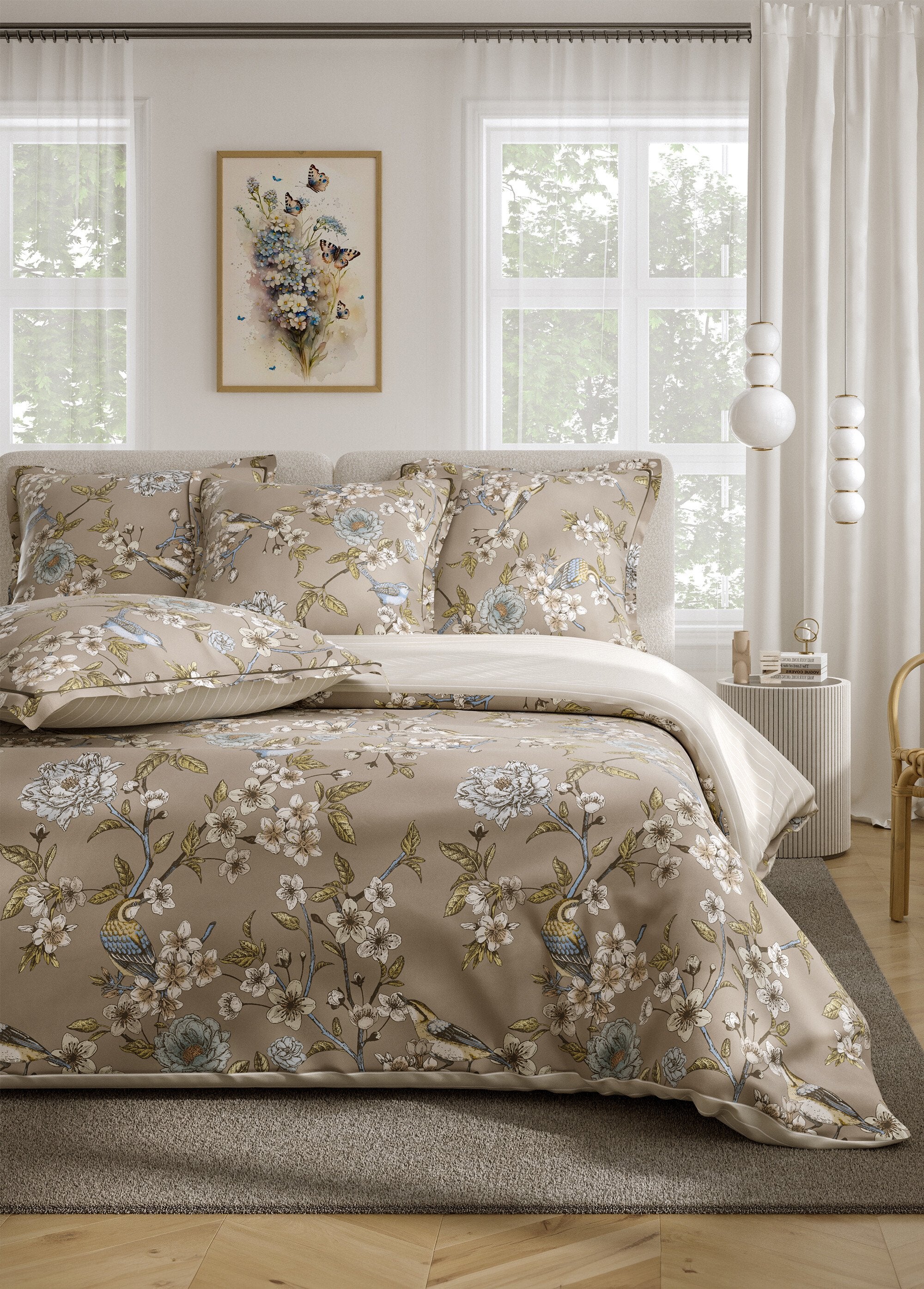 4-piece_percale_bed_set_with_flat_sheet,_romance_Beige_print_FA1_slim