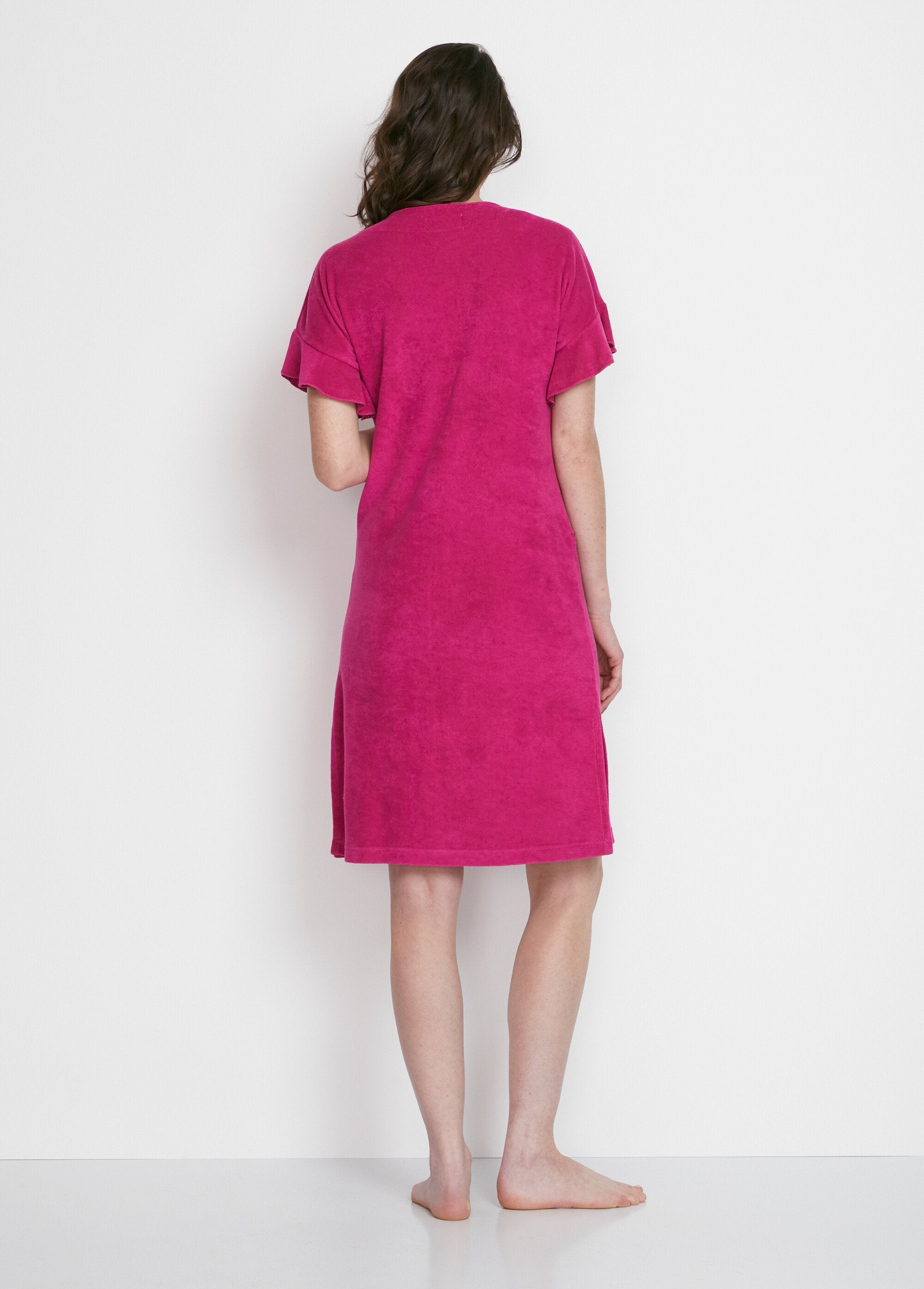 Plain_cotton_bathrobe_with_zip_Fuchsia_DO1_slim