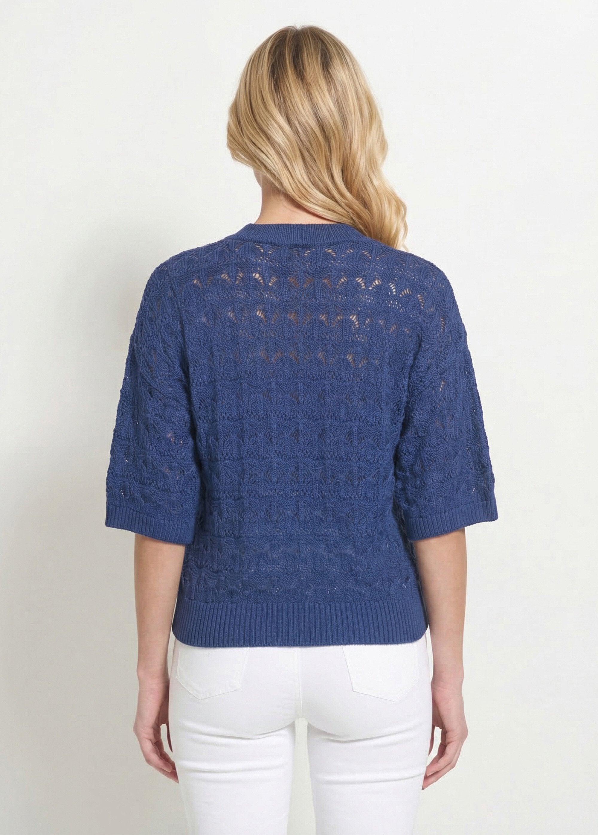 Short-sleeved_openwork_knit_sweater_Indigo_DO1_slim