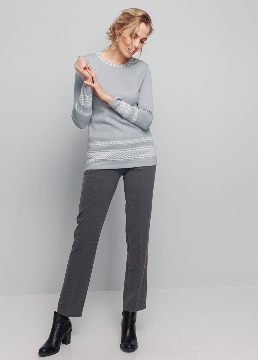 Soft_mid-length_jacquard_round_neck_tunic_sweater_Gray_SF1_slim