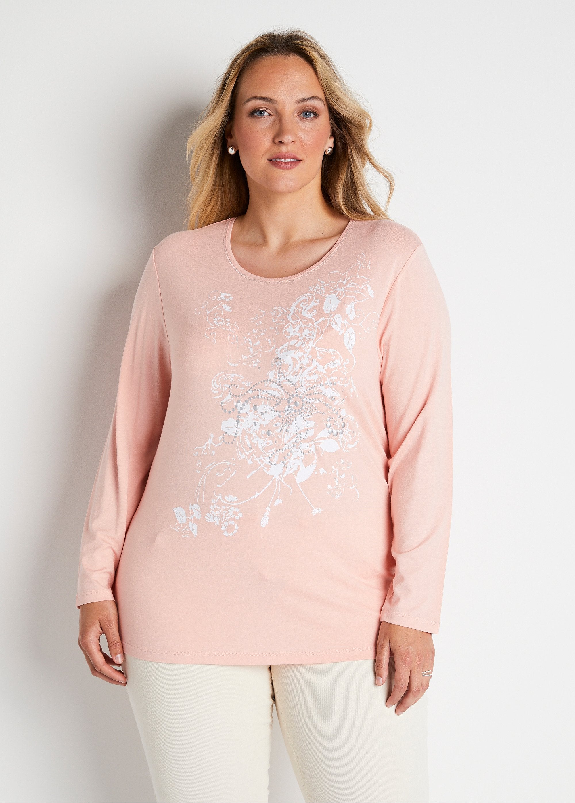 Long-sleeved_fluid_knit_T-shirt_Pink_FA1_curvy